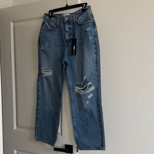 Fashion Nova Ripped Denim Jeans